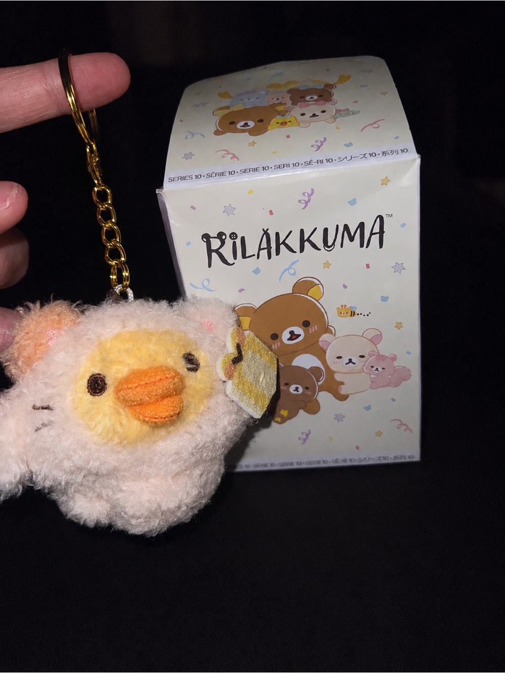 Rilakkuma Kiiroitori Kitten Keychain